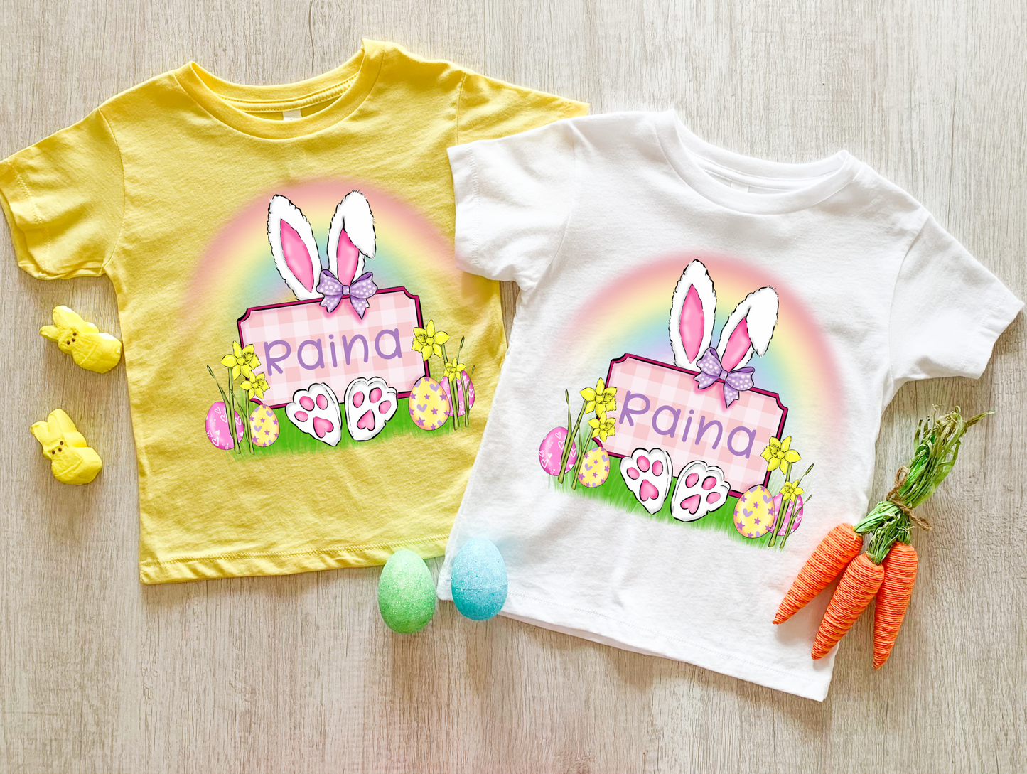 Easter Bunny Ears Name Shirt