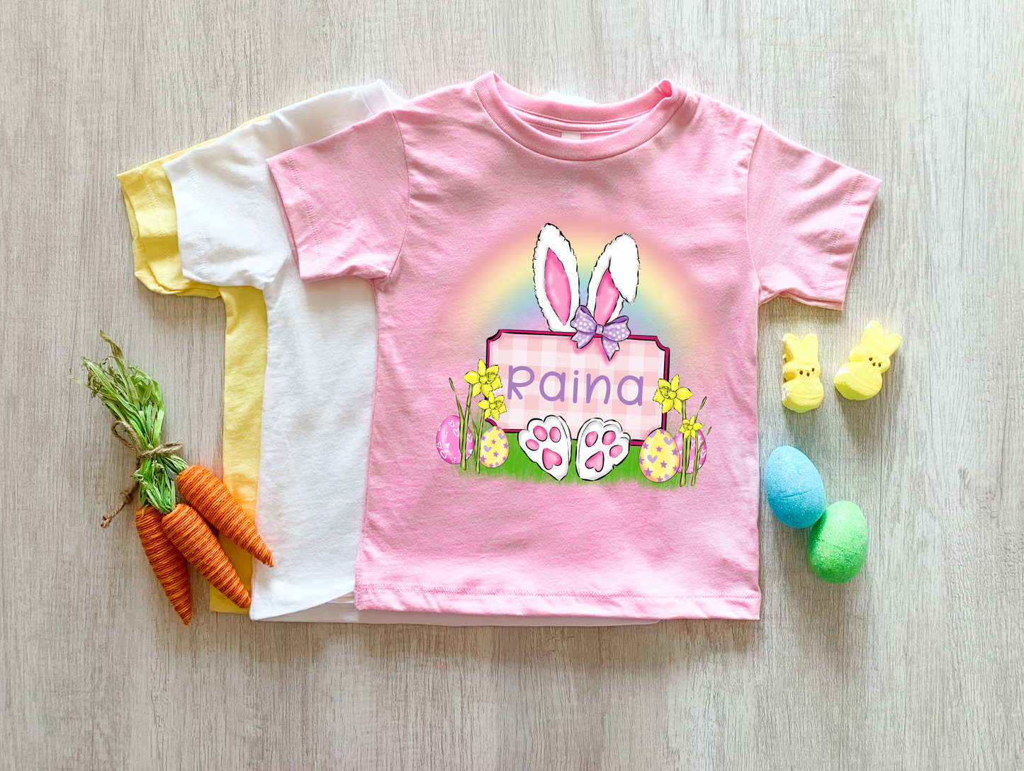 Easter Bunny Ears Name Shirt