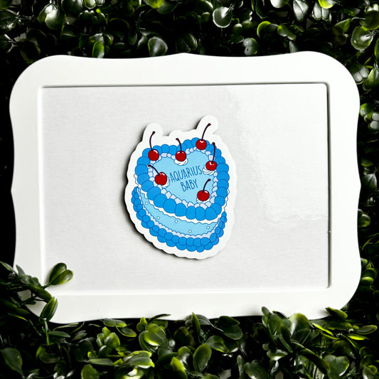 Aquarius Baby Cake Magnet