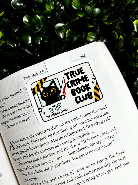 True Crime Book Club Magnetic Bookmark