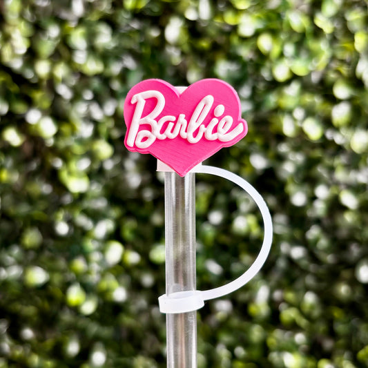 Barbie Heart Straw Topper