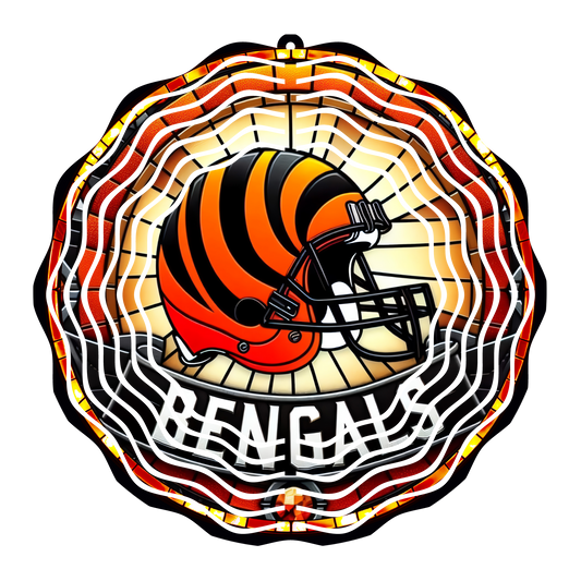 Bengals Stained Glass 8" Wind Spinner