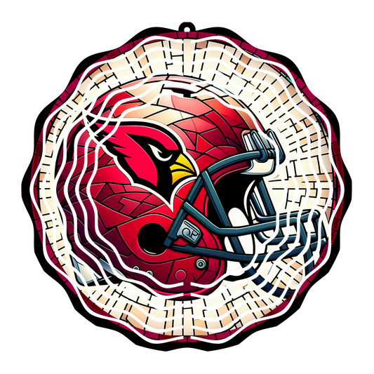 Cardinals Stained Glass 8" Wind Spinner