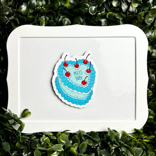 Pisces Baby Cake Magnet