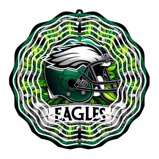 Eagles Stained Glass 8" Wind Spinner