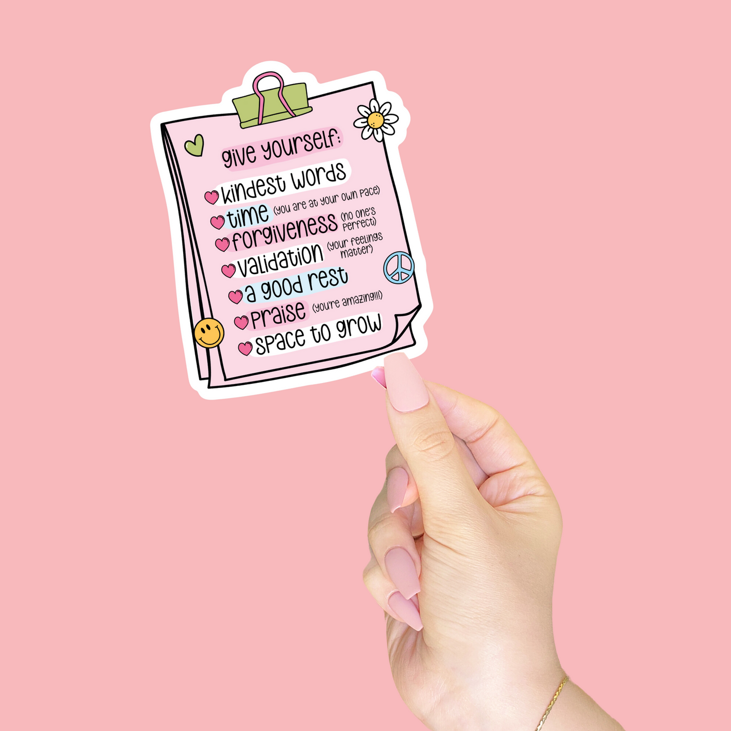 Give Yourself ... List Sticker