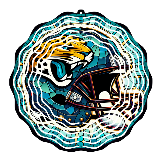 Jaguars Stained Glass 8" Wind Spinner