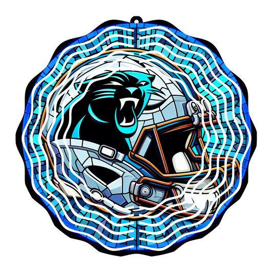 Panthers Stained Glass 8" Wind Spinner