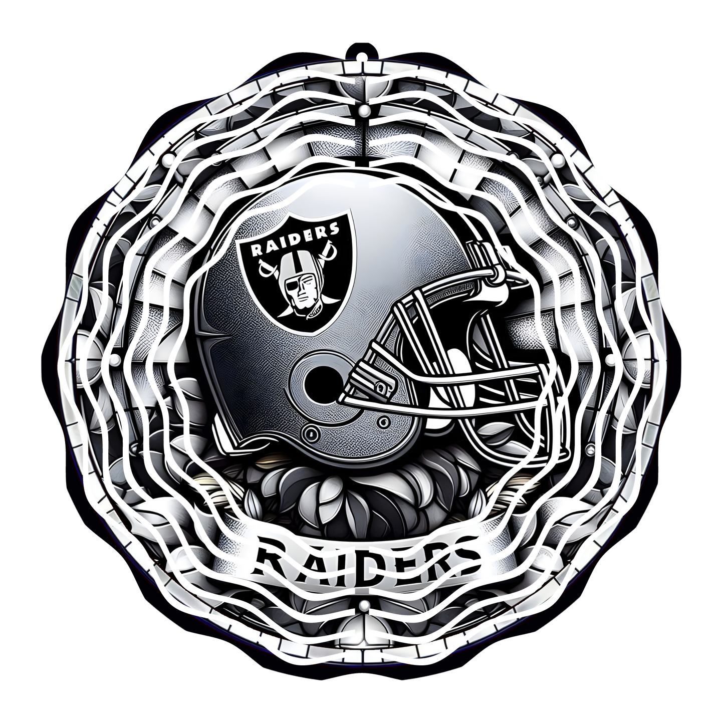 Raiders Stained Glass 8" Wind Spinner