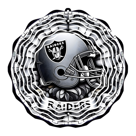Raiders Stained Glass 8" Wind Spinner