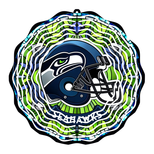 Seahawks Stained Glass 8" Wind Spinner